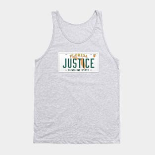 Justice License Plate - FL Tank Top